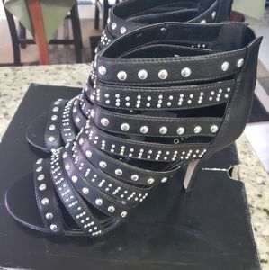 Torrid Black Studded Strap Heels
